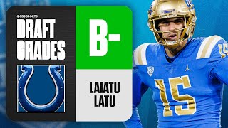 2024 NFL Draft Grades Colts select Laiatu Latu No 15 Overall  CBS Sports [upl. by Noisla690]