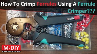 How To Crimp Ferrules On Electrical Wires Using A Ferrule Crimper [upl. by Suoirred858]