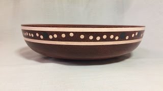 Wood turning  Guide on inlay Milliput epoxy bowl and review of Padauk wood [upl. by Mela]