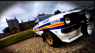 Mark Smith and Wayne Mears Historic rally at Grimsthorpe castle [upl. by Yeltsew706]