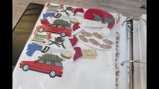 Organizing Embellishments amp Ephemera Boy to Christmas amp Winter Handmade amp Purchased  Scrapobooking [upl. by Erehc]