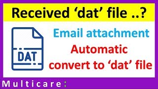 How to open dat file  Email attachment change automatically [upl. by Greg163]