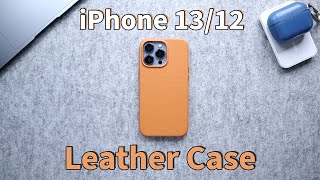 Apple iPhone 13 Leather MagSafe Case Alternative  CaseDodo MagSafe Leather case Review [upl. by Oirad]