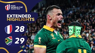 The greatest match EVER  France v South Africa  Rugby World Cup 2023 Extended Highlights [upl. by Aber]