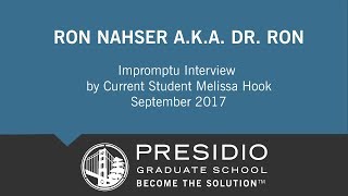 F Byron Dr Ron Nahser PhD Interview [upl. by Zubkoff411]