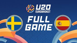 Group Phase  Sweden v Spain  Full Basketball Game  FIBA U20 Womens EuroBasket 2024 [upl. by Eelyah]