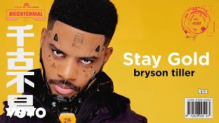 Bryson Tiller  Stay Gold Visualizer [upl. by Cinemod]