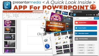 A Quick Look at the PresenterMedia Addin App for PowerPoint [upl. by Yebot133]