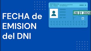 Como SABER cual es la FECHA de EMISIÓN de mi DNI para recibir el BONO Perú [upl. by Raddi]