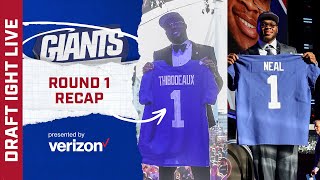 Giants Draft Kayvon Thibodeaux amp Evan Neal  Highlights Interviews amp Reactions [upl. by Orling]