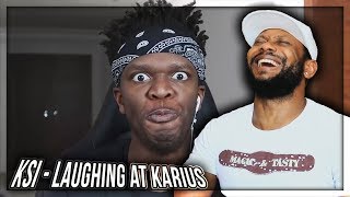 KSI  LAUGHING AT KARIUS REACTION [upl. by Willumsen]