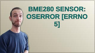 Raspberrypi BME280 sensor OSError Errno 5 [upl. by Ahsuas349]