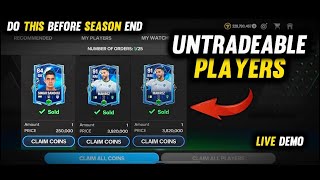 How to sell UNTRADEABLE players in fc mobile 24  Easiest Way [upl. by Portwin565]