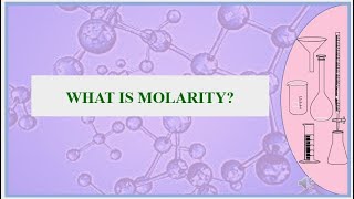 What is Molarity [upl. by Inafit4]