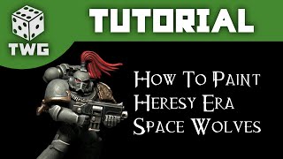 Games Workshop Tutorial How To Paint Horus Heresy Space Wolves [upl. by Sinnek54]