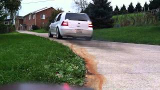 VW Golf TDI true straight pipe exhaust [upl. by Tebasile317]