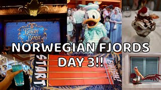 DAY AT SEA 1 amp FORMAL NIGHT  NORWEGIAN FJORDS CRUISE 2023  DISNEY DREAM  Lauryn Rachel [upl. by Neyugn554]