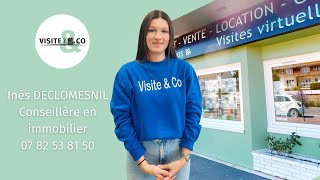 Inès DECLOMESNIL votre conseillère en immobilier à CourseullessurMer  Visite amp Co [upl. by Ayana235]