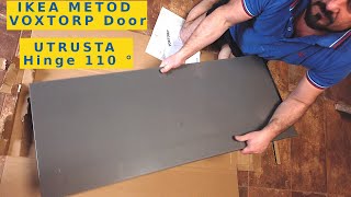 How To Assemble Fast Kitchen IKEA METOD Door and UTRUSTA Hinge 110 ° VOXTORP example Step by Step [upl. by Ihn]