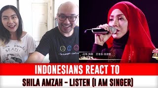 Indonesians React To Shila Amzah performs Listen Beyonce on I am a Singer [upl. by Mohandis323]