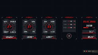 Interface 101  Aida64 Sensor Panel final version 1920x480px by Exhumed [upl. by Maillij]