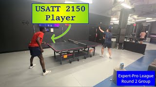 table tennis ExpertPro League full match vs Allan 2150 USATT 09242024 [upl. by Edalb]