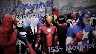 Morphsuits biggest ever FlashMorph 153 Morphs in Frankfurt [upl. by Kissie]