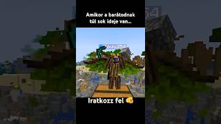 Amikor túl sok ideje van 🙄 kattos minecraft vicces minecraftmemes minecraftmoments [upl. by Vincents]