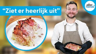 Recept Zuurkoolschotel met ham en crunchy spek  Ovengerechten  Allerhande [upl. by Lucie]