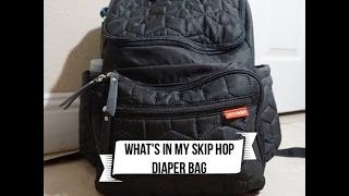 Whats in my diaper bag  Skip hop forma review  On the body [upl. by Ailuj]