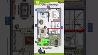 25x 40 Duplex House Design 4BHK House Plan with Car Parking 2540 house design housemap [upl. by Ohs]