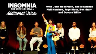 Additional Voices at Insomnia the Gaming Festival with Neil Newbon Devora Wilde and more [upl. by Attalanta]