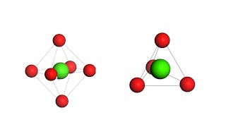 Octahedral and tetrahedral position  3D view of octahedral and tetrahedral position [upl. by Adli]