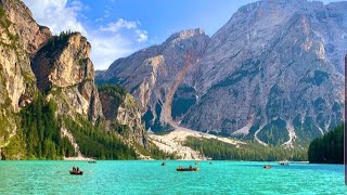 Lago di Braies  The Most Beautiful Lake in Northern Italy  Pragser Wildsee  Lake Braies [upl. by Nodle]