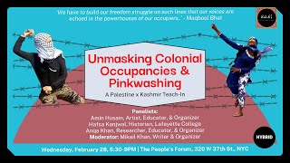 UNMASKING COLONIAL OCCUPANCIES AND PINKWASHING A PALESTINE X KASHMIR TEACHIN [upl. by Teeniv]