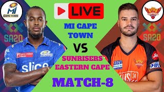 LIVE SA20  MI Cape Town vs Sunrisers Eastern Cape  SA20 LEAGUE 2024 SCORE  mict vs sec [upl. by Ahsitul]