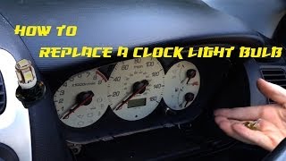 How To Replace a Clock Light bulb  Honda Civic Type R [upl. by Hajidahk429]