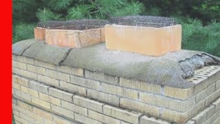 How to Repair a Damaged Chimney Crown [upl. by Anneis]