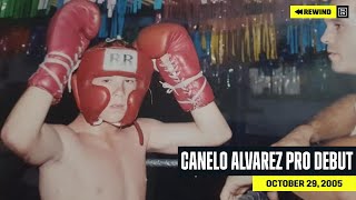 FULL FIGHT  Canelo Alvarezs ProDebut DAZN REWIND [upl. by Nasus]