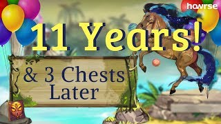 11 Years and 3 Chests Later My Howrse Birthday [upl. by Blasien]