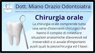 🥼 Chirurgia Orale  Dott Miano Orazio Odontoiatra Catania [upl. by Westley]