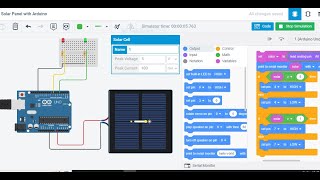 Solar Panels Value Print in Display Using Arduino Tinkercad  Tinkercad Arduino  Solar Project [upl. by Shaner91]