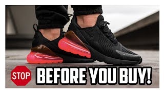 Nike Air Max 270 Black sneaker review  UNBOXING amp ON FEET [upl. by Thomasine]