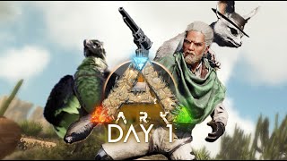 Day 1 Scorched Earth Official Small Tribes Pvp Ark Survival Ascended [upl. by Nwadal]