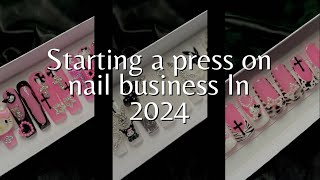 Creating a trio set Press on nails order  EASY flower nail art  beginner friendly press on nails [upl. by Tracie875]