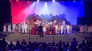 The Los Alamitos High School choirs sing quotGod Bless Americaquot [upl. by Brendon]