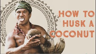 How to Husk a Coconut [upl. by Yblocaj]