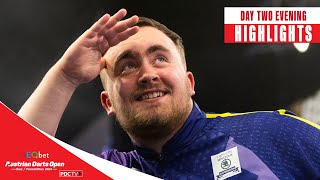 INSANE AVERAGES  Day Two Evening Highlights  2024 Austrian Darts Open [upl. by Akedijn]