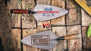 Is the BEST BRICKLAYING TROWEL WRose or Marshalltown [upl. by Man]