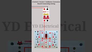 Switch Board Connection Wiring With MCB electrical wiring video shorts [upl. by Walls]